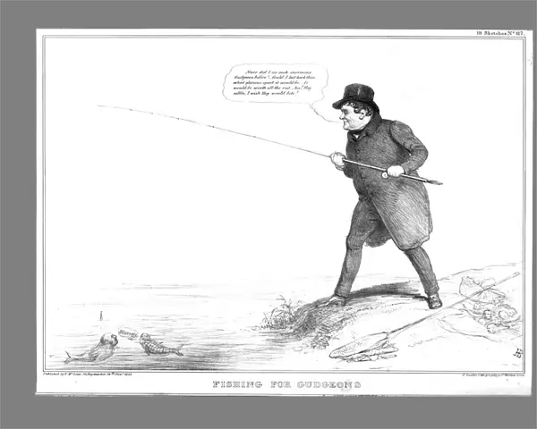 Fishing for Gudgeons, 1835. Creator: John Doyle