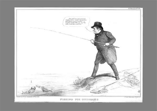 Fishing for Gudgeons, 1835. Creator: John Doyle