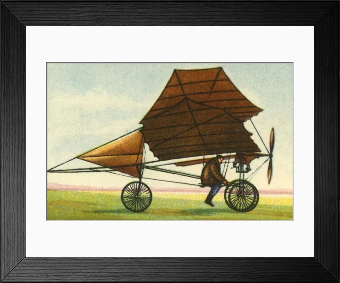 Framed Print : Ellehammer semi-biplane, 1906, (1932). Creator: Unknown Framed Print : Ellehammer semi-biplane, 1906, (1932). Creator: Unknown