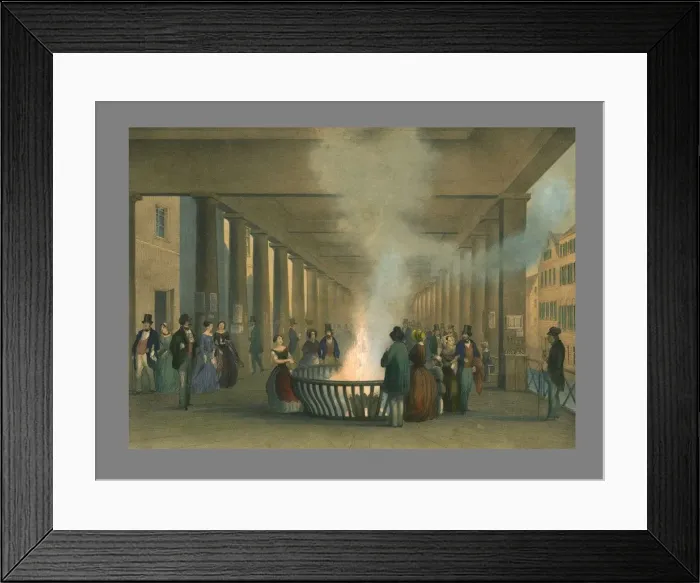 Framed Print : The Sprudel at Carlsbad, 19th century. Creator: Sandman Framed Print : The Sprudel at Carlsbad, 19th century. Creator: Sandman