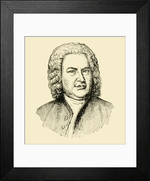Framed Print : Johann Sebastian Bach, (1933). Creator: Unknown Framed Print : Johann Sebastian Bach, (1933). Creator: Unknown