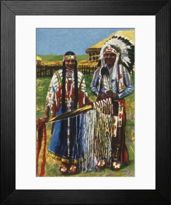 Framed Print : Young Native Americans, c1928. Creator: Unknown Framed Print : Young Native Americans, c1928. Creator: Unknown