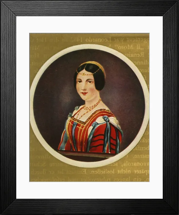 Framed Print : Lucrezia Crivelli, (1933). Creator: Unknown Framed Print : Lucrezia Crivelli, (1933). Creator: Unknown