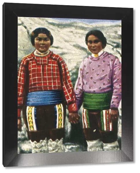 Young Inuit women, Greenland, c1928. Creator: Unknown