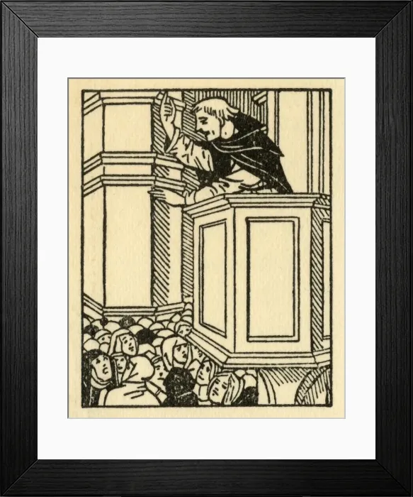 Framed Print : Girolamo Savonarola, (1933). Creator: Unknown Framed Print : Girolamo Savonarola, (1933). Creator: Unknown