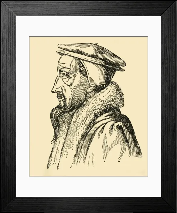 Framed Print : Johannes Calvin, (1933). Creator: Unknown Framed Print : Johannes Calvin, (1933). Creator: Unknown