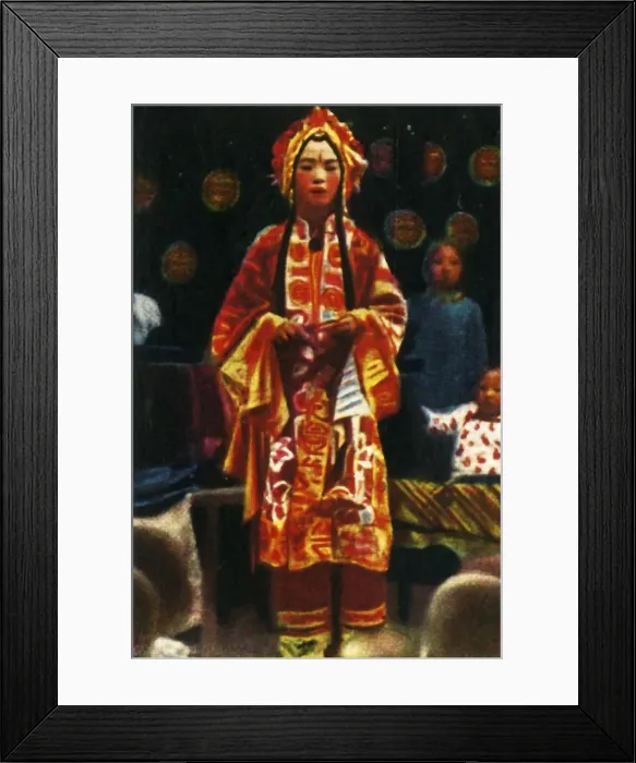 Framed Print : Ballad-singer, China, c1928. Creator: Unknown Framed Print : Ballad-singer, China, c1928. Creator: Unknown