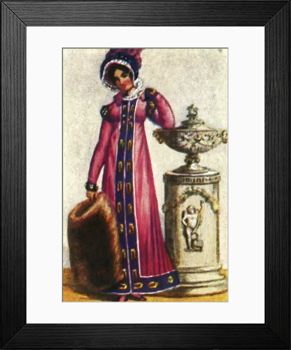 Framed Print : 19th century fashion - London, (c1928). Creator: Unknown