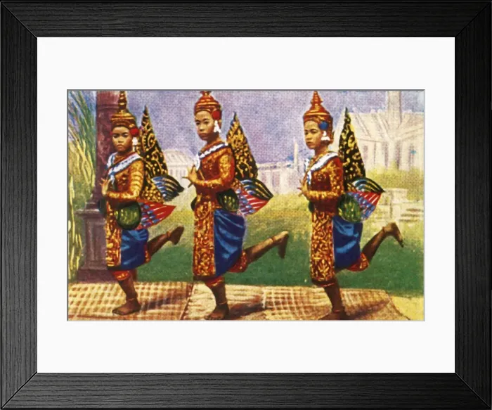 Framed Print : Siamese dancers, c1928. Creator: Unknown Framed Print : Siamese dancers, c1928. Creator: Unknown