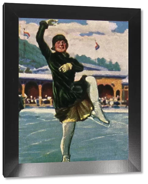 Norwegian figure skater and film star Sonja Henie, 1928. Creator: Unknown