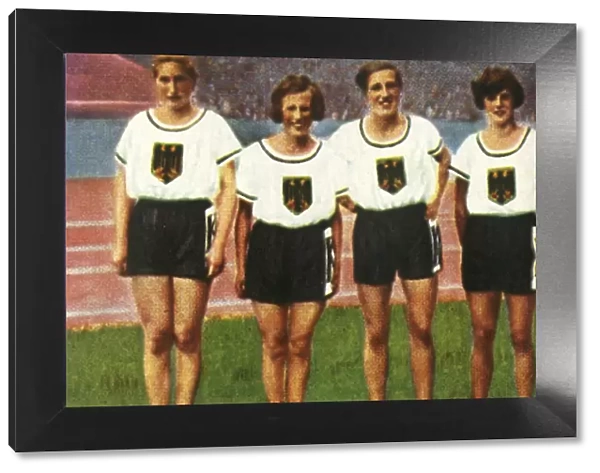 German womens 4 x 100m relay team, 1928. Creator: Unknown