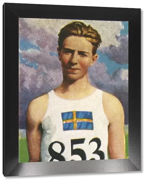 Swedish javelin-thrower Erik Lundquist, 1928. Creator: Unknown