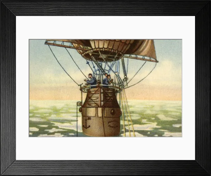 Framed Print : Andrees Arctic balloon expedition, 1897, (1932). Creator: Unknown Framed Print : Andrees Arctic balloon expedition, 1897, (1932). Creator: Unknown
