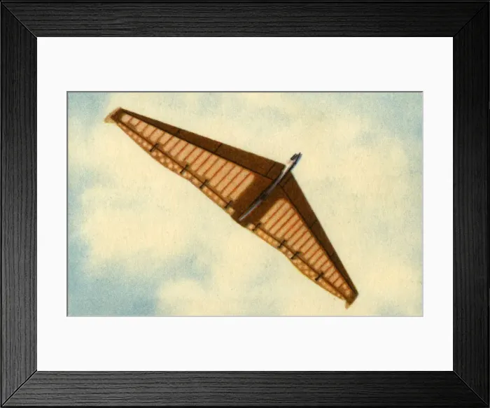 Framed Print : Flying wing model plane, 1932. Creator: Unknown Framed Print : Flying wing model plane, 1932. Creator: Unknown