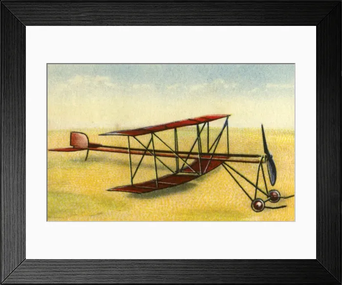 Framed Print : Model biplane, 1932. Creator: Unknown Framed Print : Model biplane, 1932. Creator: Unknown