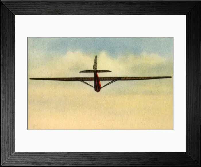 Framed Print : Flying instructor in glider at the Rhon-Rossitten Society gliding school, Germany, 1932 Framed Print : Flying instructor in glider at the Rhon-Rossitten Society gliding school, Germany, 1932