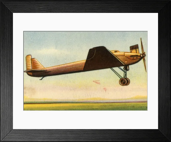 Framed Print : First flight of the Junkers Ju 49 plane, 2 October 1931, (1932). Creator: Unknown Framed Print : First flight of the Junkers Ju 49 plane, 2 October 1931, (1932). Creator: Unknown