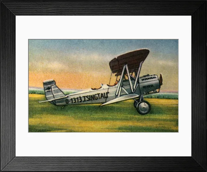 Framed Print : Heinkel HD 24 L Tsingtau plane, 1920s, (1932). Creator: Unknown Framed Print : Heinkel HD 24 L Tsingtau plane, 1920s, (1932). Creator: Unknown