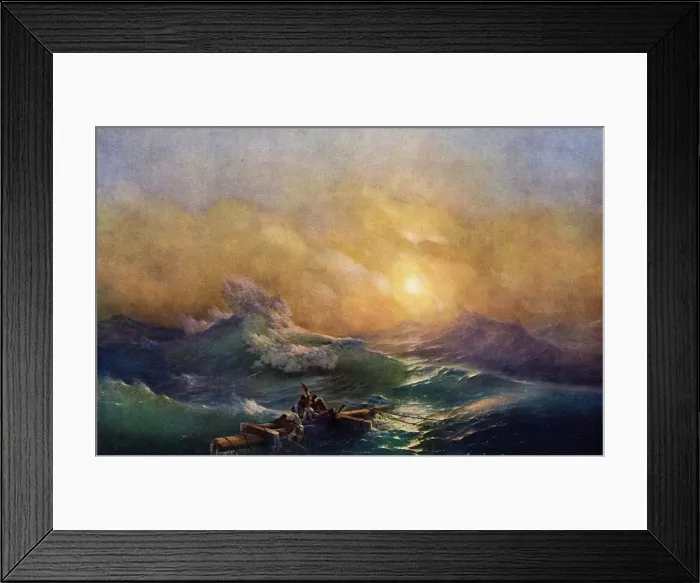 Framed Print : Highest Wave, 1850, (1939). Creator: Ivan Ayvazovsky Framed Print : Highest Wave, 1850, (1939). Creator: Ivan Ayvazovsky