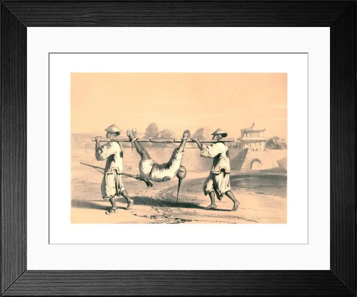 Framed Print : Sketch from the wall on the morning after the grand attack, China, 19th century Framed Print : Sketch from the wall on the morning after the grand attack, China, 19th century