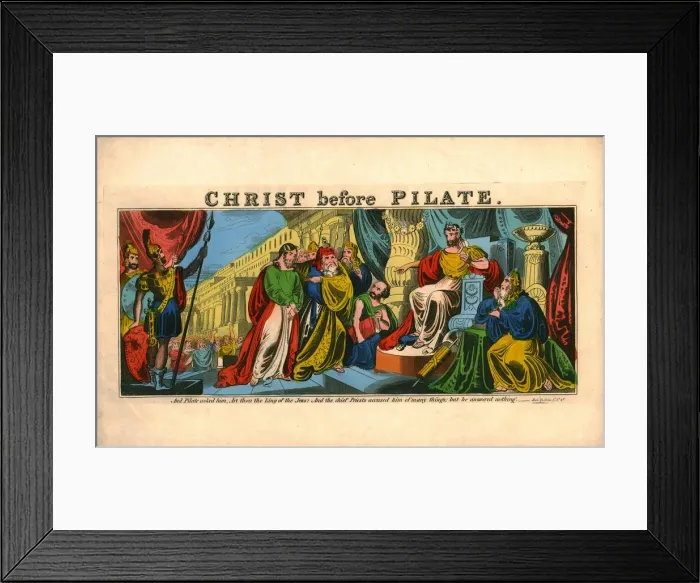 Framed Print : Christ before Pilate. Creator: Unknown Framed Print : Christ before Pilate. Creator: Unknown