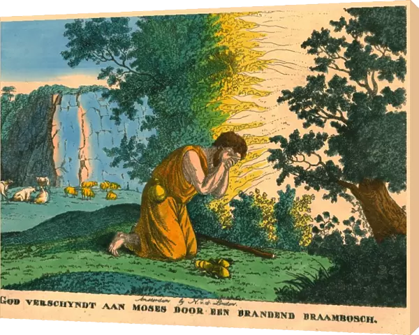 Moses and the Burning Bush. Creator: N v d Linden