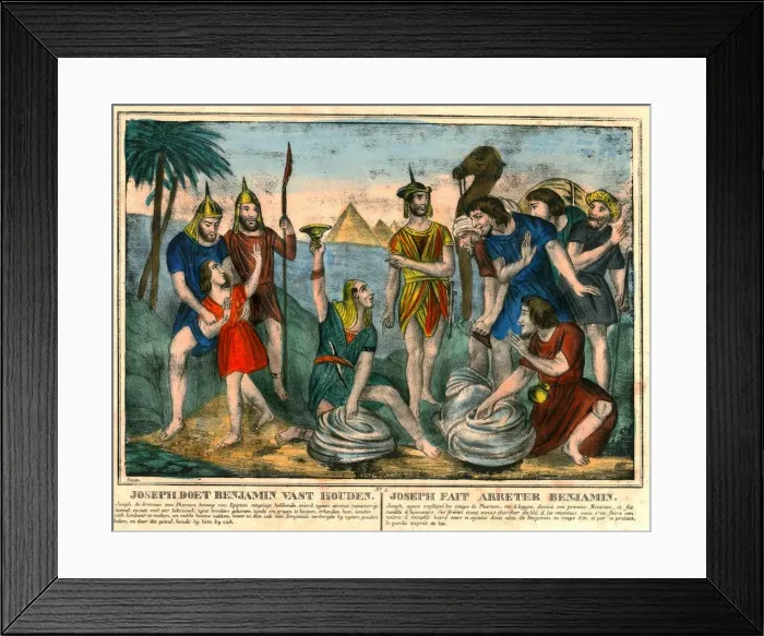 Framed Print : Joseph has Benjamin arrested. Creator: Unknown Framed Print : Joseph has Benjamin arrested. Creator: Unknown