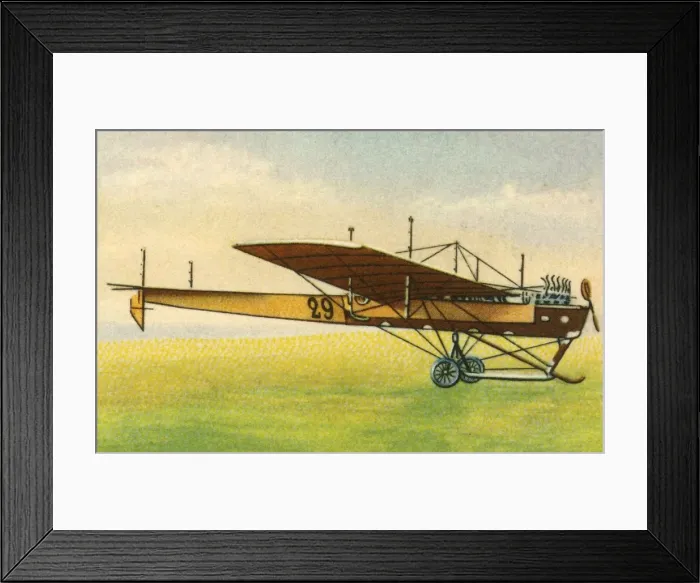 Framed Print : Lathams plane, 1909, (1932). Creator: Unknown Framed Print : Lathams plane, 1909, (1932). Creator: Unknown