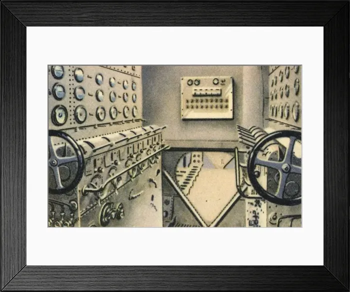 Framed Print : Control room on board the Dornier Do X flying boat, 1920s, (1932). Creator: Unknown Framed Print : Control room on board the Dornier Do X flying boat, 1920s, (1932). Creator: Unknown