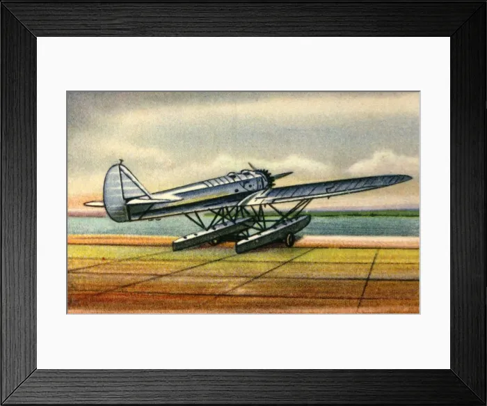Framed Print : Heinkel He 12 seaplane, 1920s, (1932). Creator: Unknown Framed Print : Heinkel He 12 seaplane, 1920s, (1932). Creator: Unknown