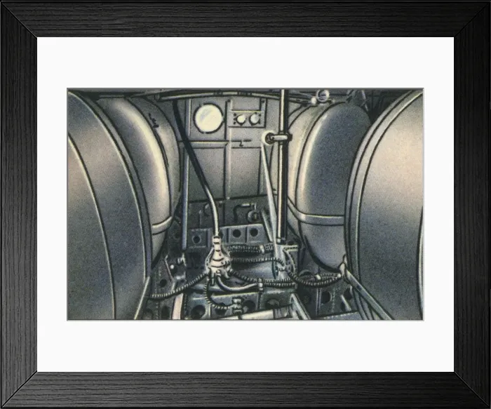 Framed Print : Tanks on board the Dornier Wal flying boat, 1920s, (1932). Creator: Unknown Framed Print : Tanks on board the Dornier Wal flying boat, 1920s, (1932). Creator: Unknown