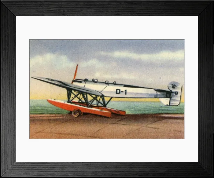 Framed Print : Heinkel He 5e seaplane, 1932. Creator: Unknown Framed Print : Heinkel He 5e seaplane, 1932. Creator: Unknown