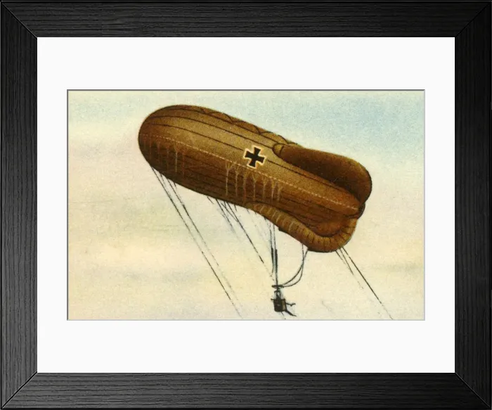 Framed Print : Dragon barrage balloon, c1898, (1932). Creator: Unknown Framed Print : Dragon barrage balloon, c1898, (1932). Creator: Unknown