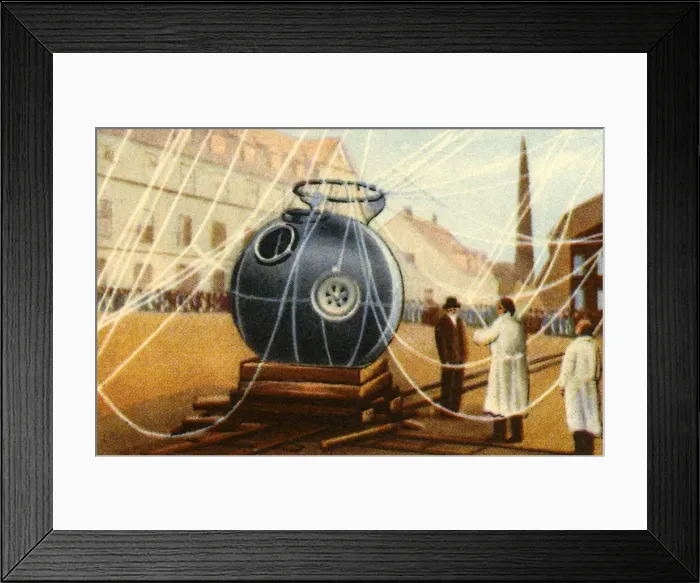 Framed Print : Cabin of Piccards altitude research balloon, 1931, (1932). Creator: Unknown Framed Print : Cabin of Piccards altitude research balloon, 1931, (1932). Creator: Unknown