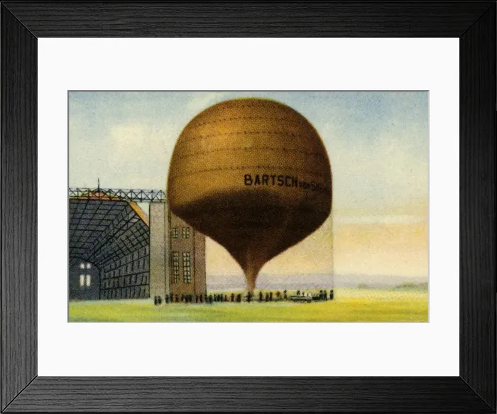 Framed Print : Hans Bartsch von Sigsfelds altitude research balloon, 1932. Creator: Unknown Framed Print : Hans Bartsch von Sigsfelds altitude research balloon, 1932. Creator: Unknown