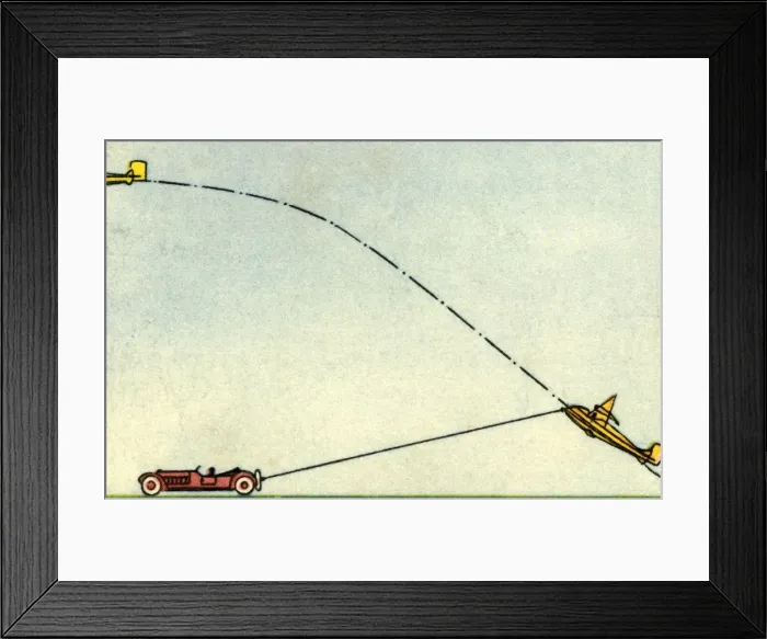 Framed Print : Launch of a glider, 1932. Creator: Unknown Framed Print : Launch of a glider, 1932. Creator: Unknown