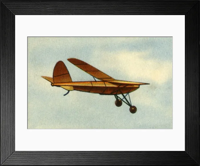 Framed Print : Powered model plane, 1932. Creator: Unknown Framed Print : Powered model plane, 1932. Creator: Unknown