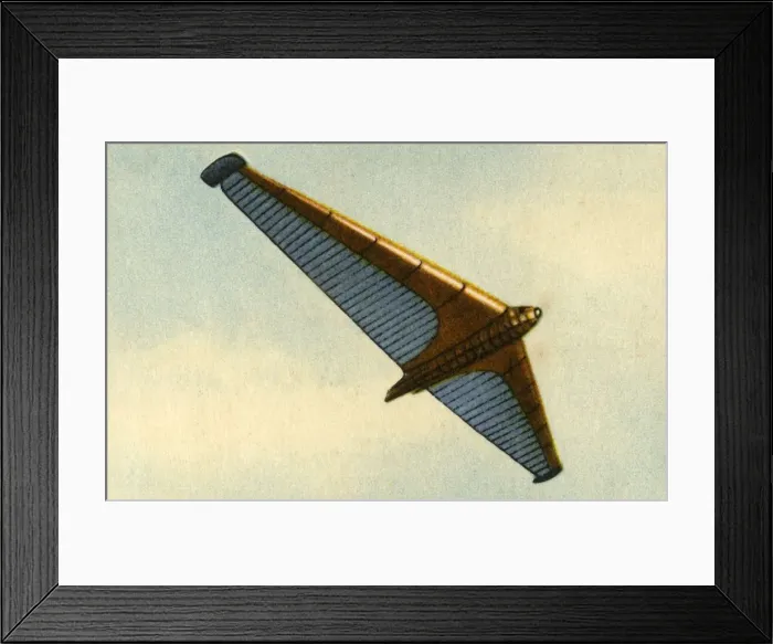 Framed Print : RRG flying-wing plane, 1932. Creator: Unknown Framed Print : RRG flying-wing plane, 1932. Creator: Unknown