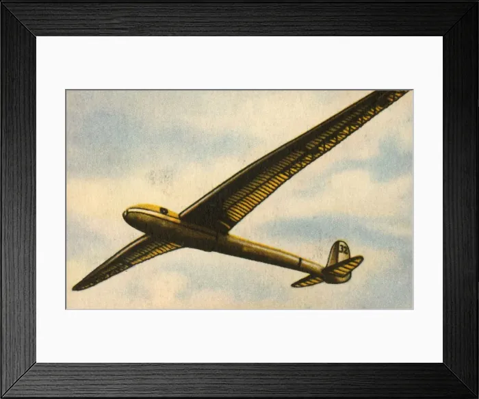 Framed Print : RRG Fafnir glider, 1930, (1932). Creator: Unknown Framed Print : RRG Fafnir glider, 1930, (1932). Creator: Unknown