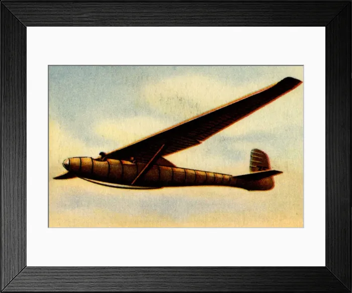 Framed Print : B. 9 glider, 1932. Creator: Unknown Framed Print : B. 9 glider, 1932. Creator: Unknown