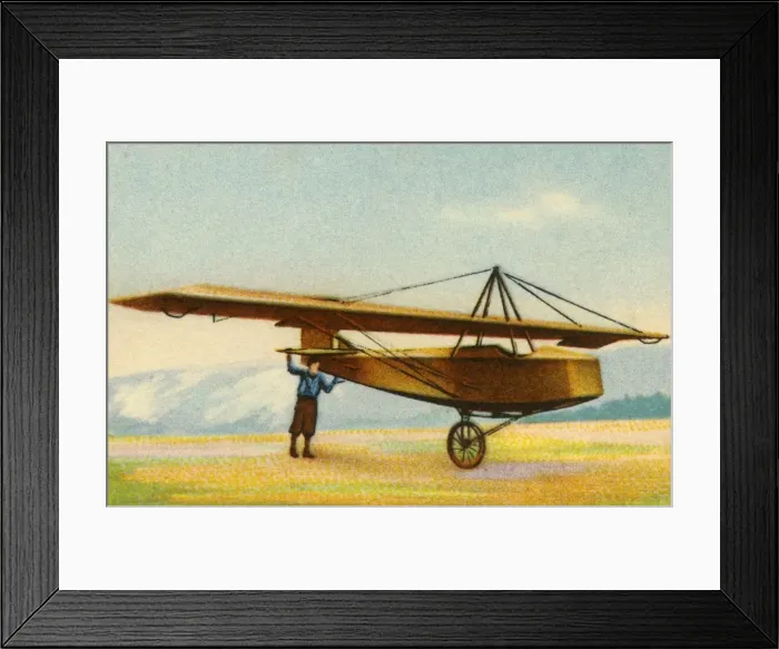 Framed Print : Training glider at the Grunau Gliding School, Germany, 1932. Creator: Unknown Framed Print : Training glider at the Grunau Gliding School, Germany, 1932. Creator: Unknown