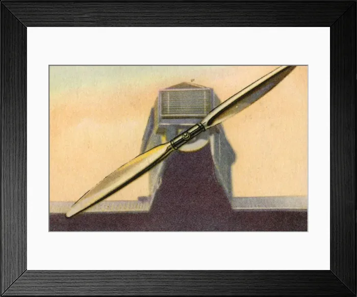 Framed Print : Junkers metal propeller with adjustable paddle blades, 1932. Creator: Unknown