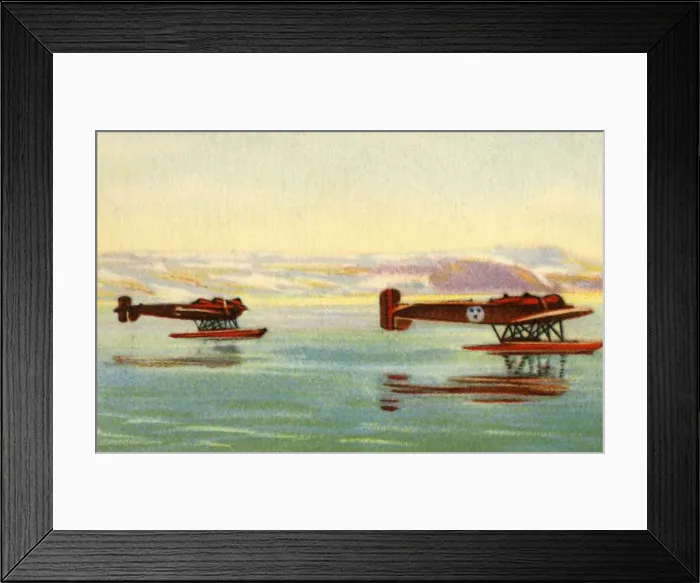 Framed Print : Heinkel HE 5 seaplanes used in the search for Umberto Nobile, North Pole, 1928, (1932) Framed Print : Heinkel HE 5 seaplanes used in the search for Umberto Nobile, North Pole, 1928, (1932)