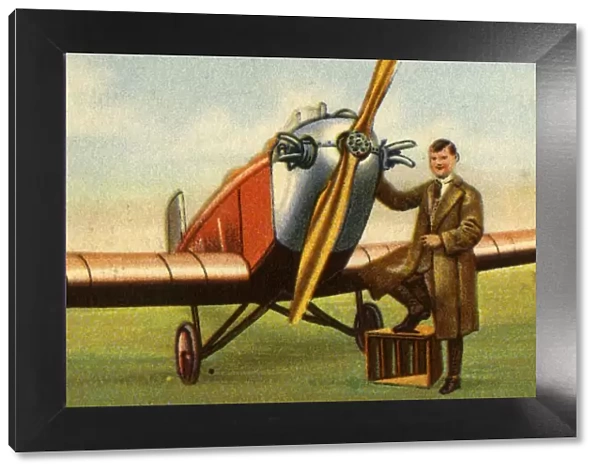 German aviator Friedrich Karl von Koenig-Warthausen, 1932. Creator: Unknown