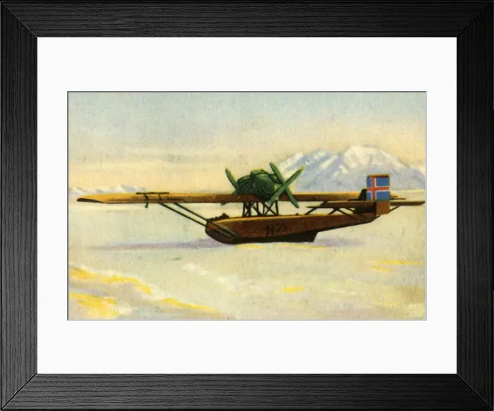 Framed Print : Amundsens Dornier Do J Wal in polar ice, 1925, (1932). Creator: Unknown Framed Print : Amundsens Dornier Do J Wal in polar ice, 1925, (1932). Creator: Unknown