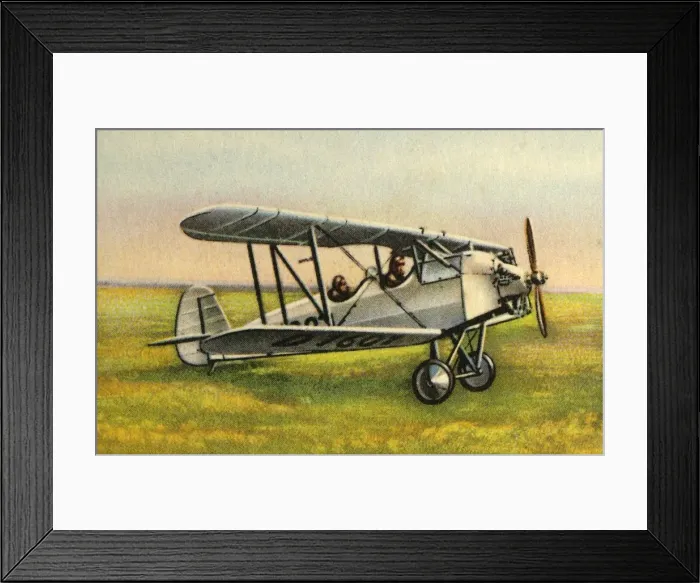 Framed Print : Focke-Wulfs 24 Kiebitz biplane, 1920s, (1932). Creator: Unknown