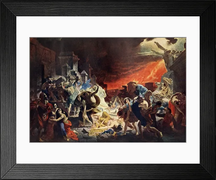 Framed Print : Destruction of Pompeii, 1833, (1939). Creator: Karl Briullov Framed Print : Destruction of Pompeii, 1833, (1939). Creator: Karl Briullov