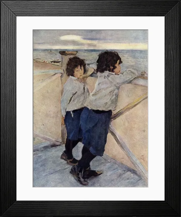 Framed Print : Children, 1899, (1939). Creator: Valentin Serov Framed Print : Children, 1899, (1939). Creator: Valentin Serov