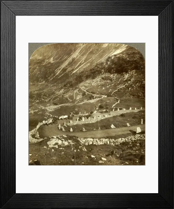 Framed Print : Zigzag steeps of Grjotlid road to Mark - 10 miles travel for 3 3 / 4 miles straight distance Framed Print : Zigzag steeps of Grjotlid road to Mark - 10 miles travel for 3 3 / 4 miles straight distance