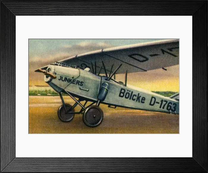Framed Print : Junkers T 26E plane, 1920s, (1932). Creator: Unknown Framed Print : Junkers T 26E plane, 1920s, (1932). Creator: Unknown